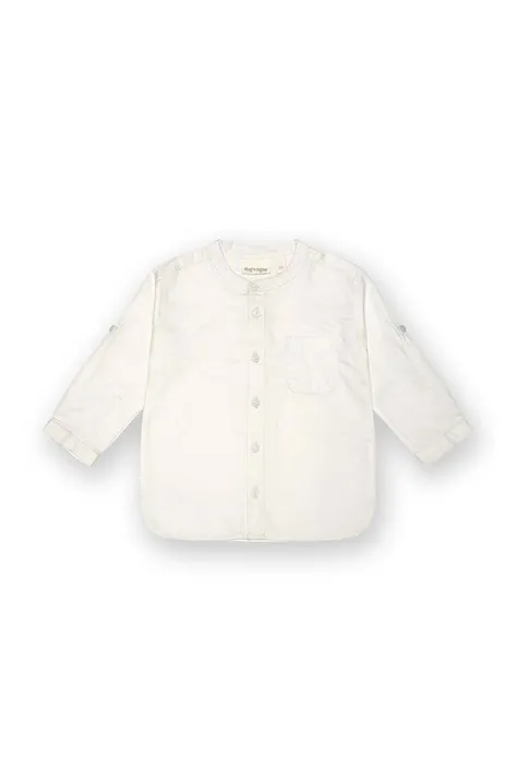 Detská bavlnená košeľa That's mine Rafie biela farba