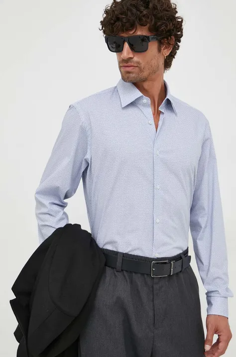 Košulja BOSS za muškarce, regular, s klasičnim ovratnikom