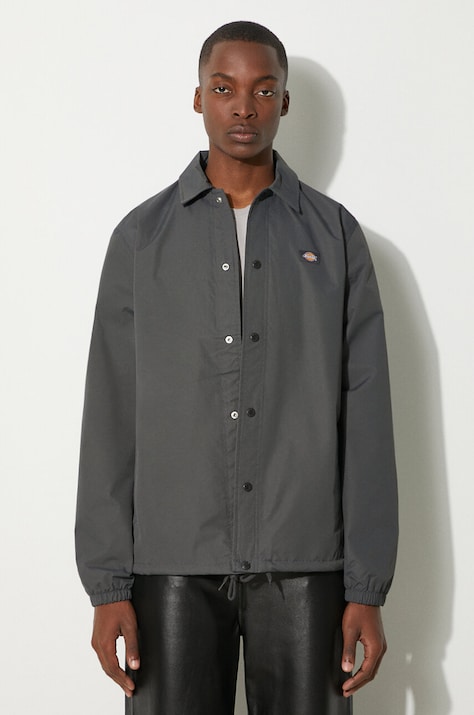 Μπουφάν Dickies χρώμα: γκρι