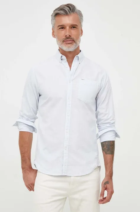 Bavlnená košeľa Pepe Jeans pánska, regular, s golierom button-down
