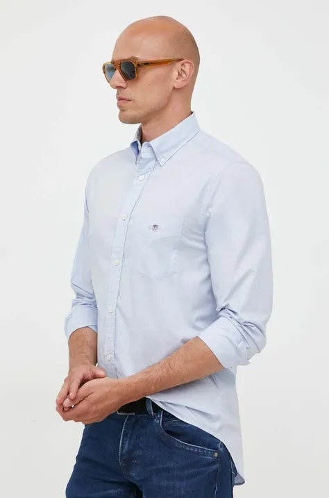 Pamučna košulja Gant za muškarce, regular, o button-down ovratnikom