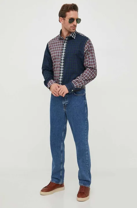 Polo Ralph Lauren koszula bawełniana męska regular z kołnierzykiem klasycznym