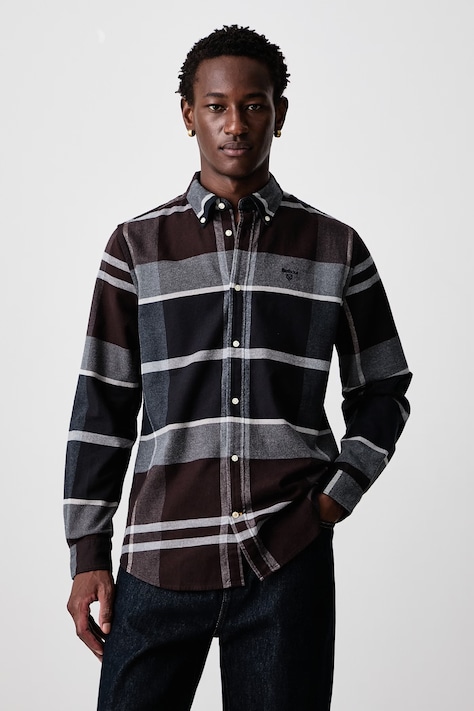Barbour Koszula męska ICELOCH brązowa w kratkę MSH4994