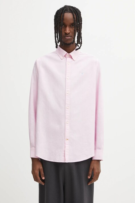 Barbour camicia in cotone Oxtown uomo colore rosa