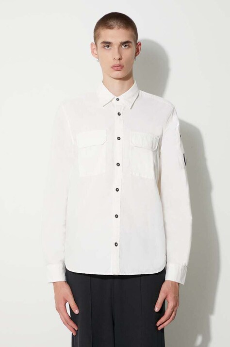 C.P. Company camicia GABARDINE BUTTONED SHIRT uomo 15CMSH157A002824G