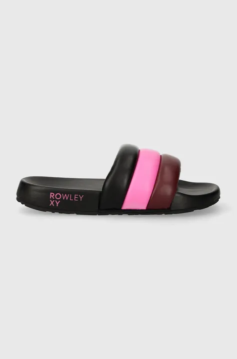Pantofle Roxy x Rowley dámské, černá barva
