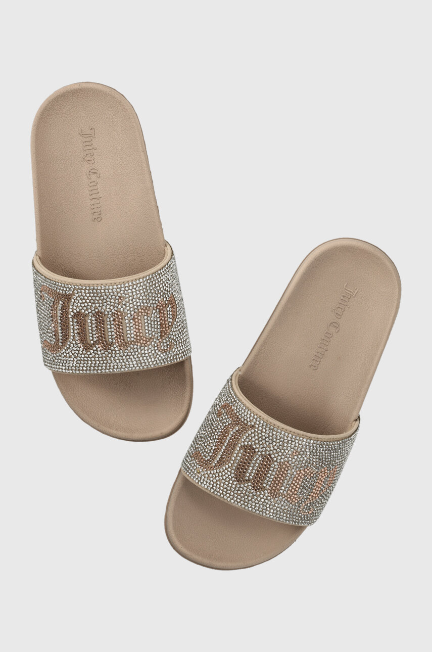 Παντόφλες Juicy Couture χρώμα: καφέ