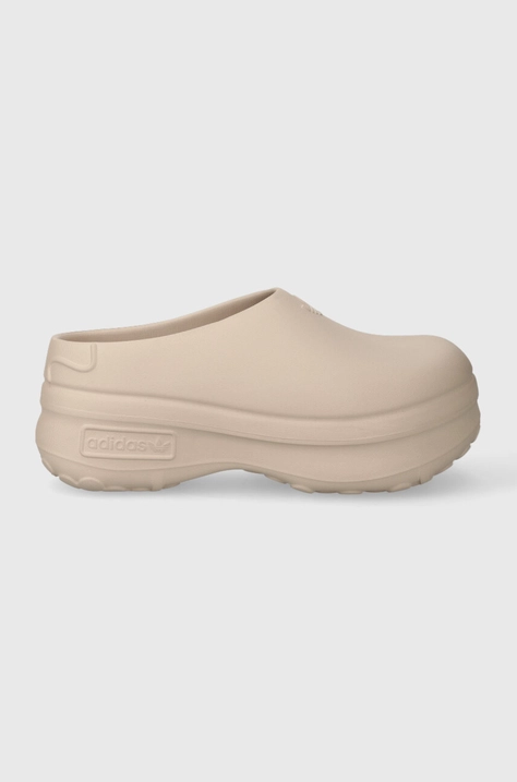 Šľapky adidas Originals Adifom Stan Mule dámske, béžová farba, na platforme, IE7052,