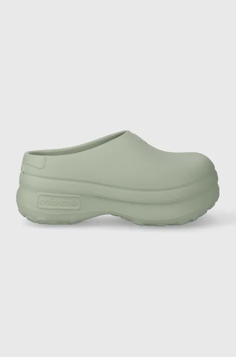 Natikače adidas Originals Adifom Stan Mule Smith za žene, boja: zelena, s platformom, IE7053