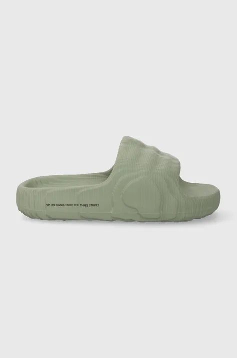 Pantofle adidas Originals ADILETTE 22 dámské, zelená barva, IG8264