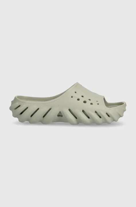 Pantofle Crocs Echo Slide dámské, šedá barva, 208170