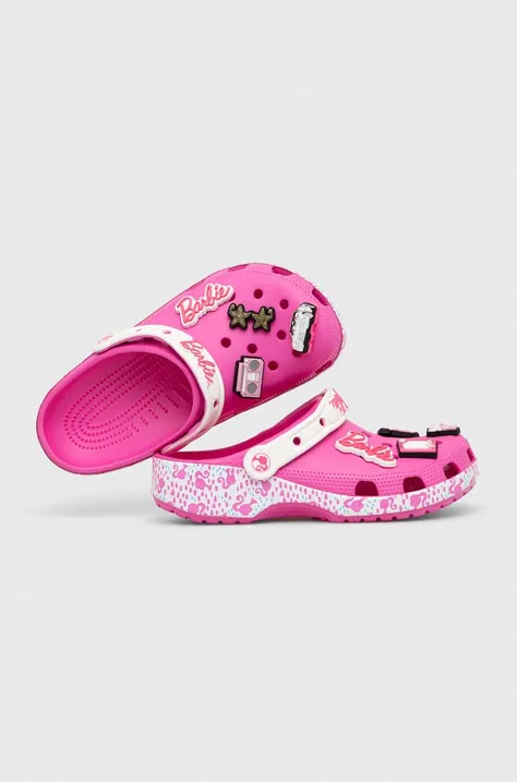 Pantofle Crocs Barbie Classic Clog dámské, růžová barva, 206340
