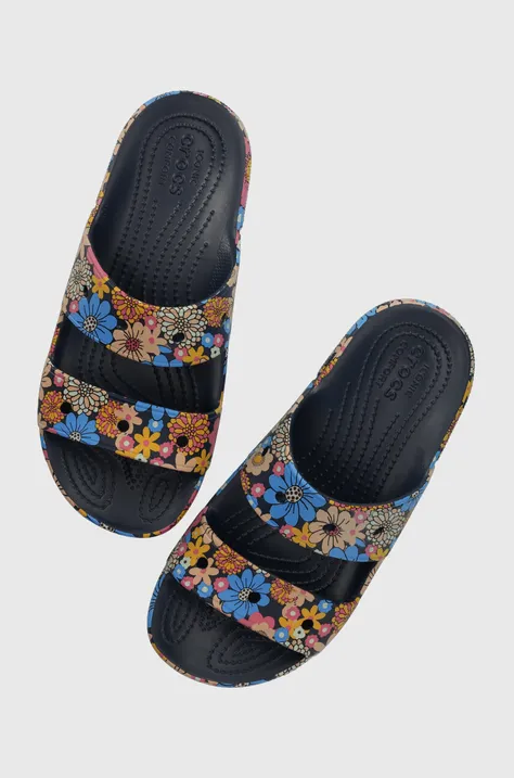 Crocs klapki Classic Crocs Retro Floral Sandal damskie  208975