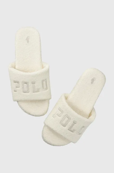 Тапочки Polo Ralph Lauren Robin Platform колір бежевий RF104163