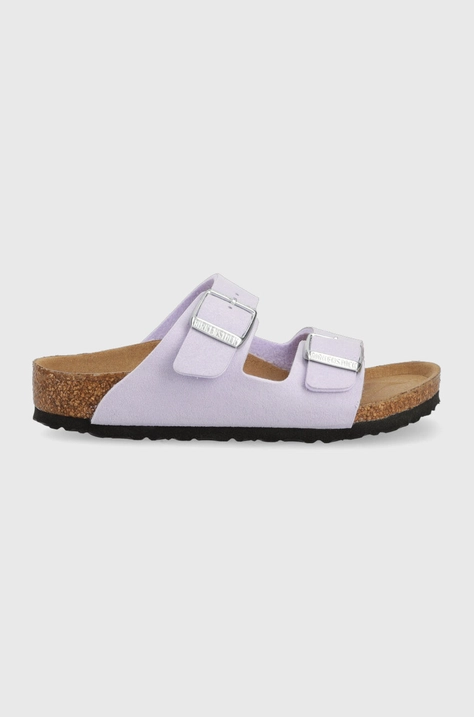 Birkenstock klapki dziecięce kolor fioletowy