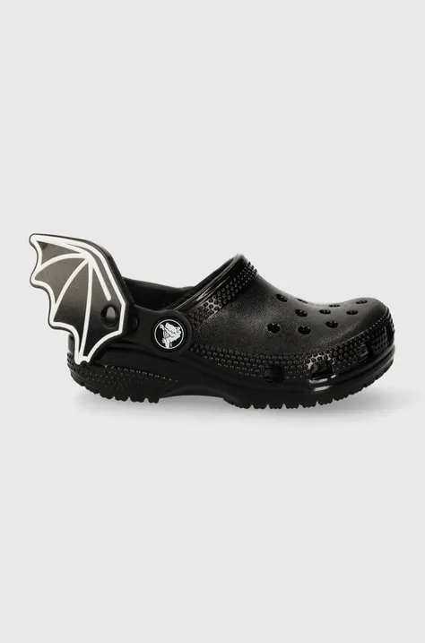 Дитячі шльопанці Crocs 209232 CROCS CLASSIC I AM BAT CLOG T колір чорний