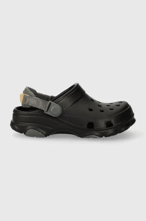 Detské šľapky Crocs 207458 All Terrain Clog K čierna farba