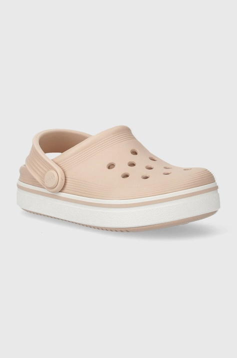 Дитячі шльопанці Crocs 208479 Off Court Clog T колір чорний