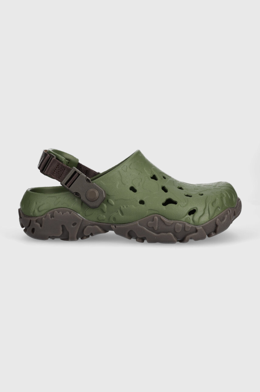 Crocs sliders men's green color