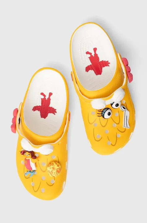Pantofle Crocs Crocs x McDonald’s Bridie Clog žlutá barva, 208696.YELL