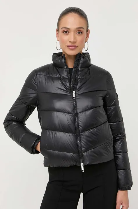 Куртка BOSS жіноча колір чорний зимова