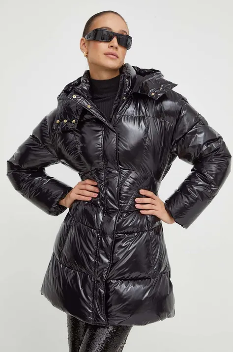 Kabát Pinko dámsky, čierna farba, zimný
