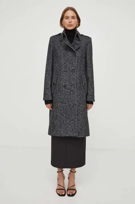 Drykorn cappotto con aggiunta di lana