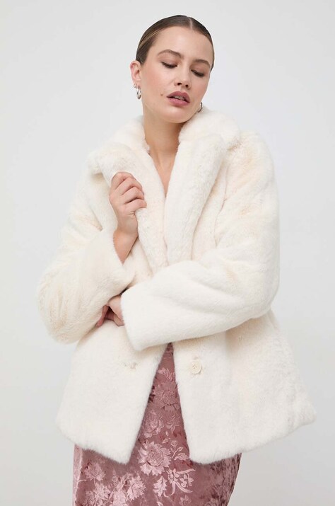 Guess geaca femei, culoarea bej, de tranzitie