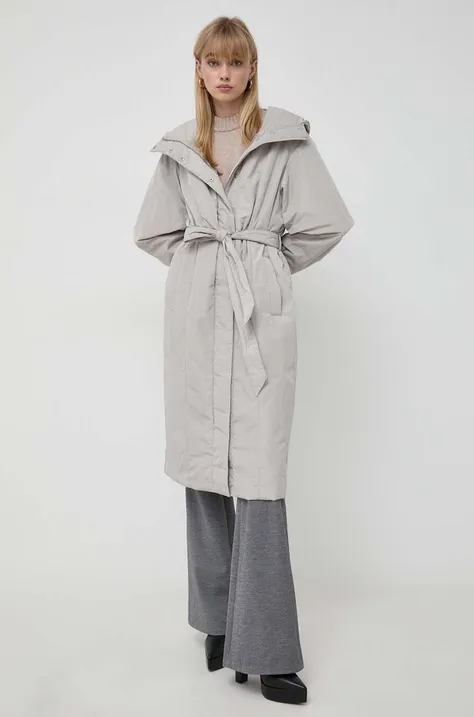 Куртка Trussardi жіноча колір бежевий перехідна oversize