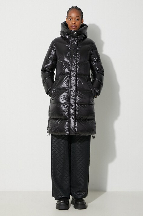 Пуховая куртка Woolrich женская цвет чёрный зимняя
