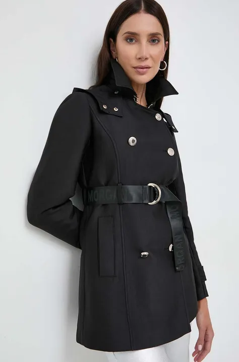 Παλτό Morgan χρώμα: μαύρο