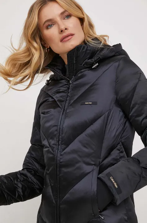 Куртка Calvin Klein жіноча колір чорний зимова