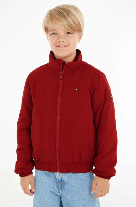 Dječja jakna Tommy Hilfiger boja: bordo