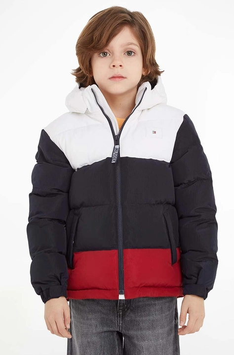 Tommy Hilfiger geaca copii culoarea albastru marin