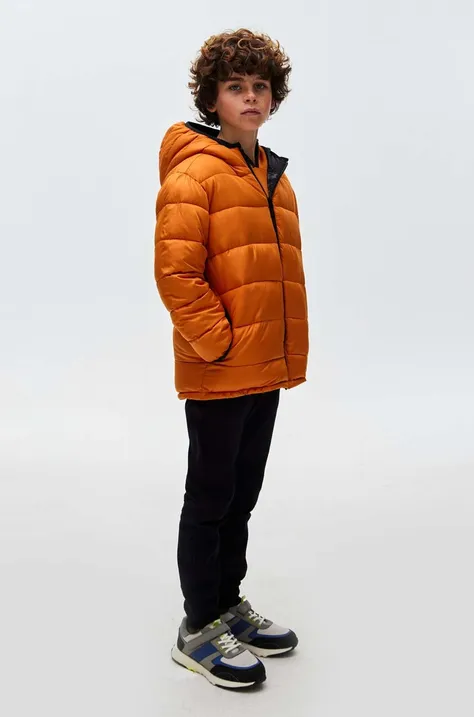 Otroška dvostranska jakna Mayoral oranžna barva