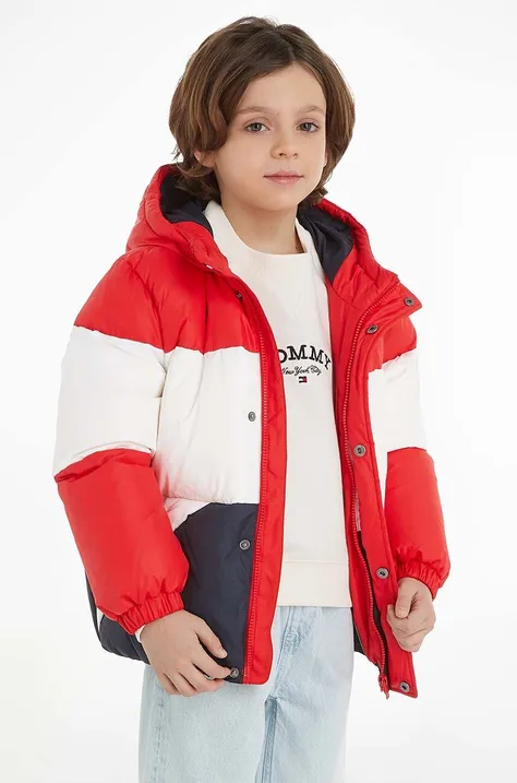 Детская пуховая куртка Tommy Hilfiger цвет красный