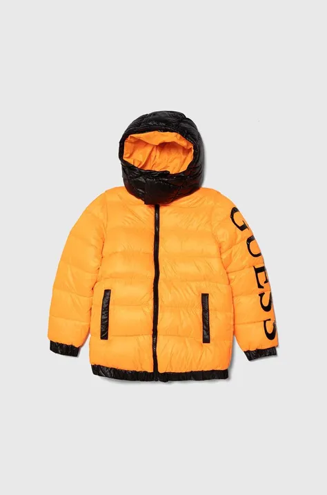 Дитяча куртка Guess колір помаранчевий