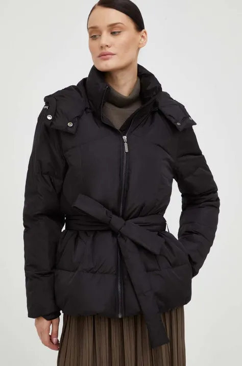 Пухова куртка Bruuns Bazaar жіноча колір чорний зимова