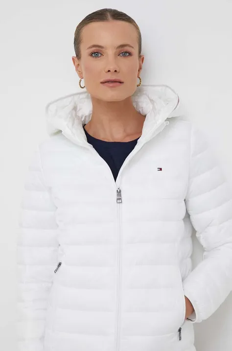 Tommy Hilfiger kurtka damska kolor biały przejściowa