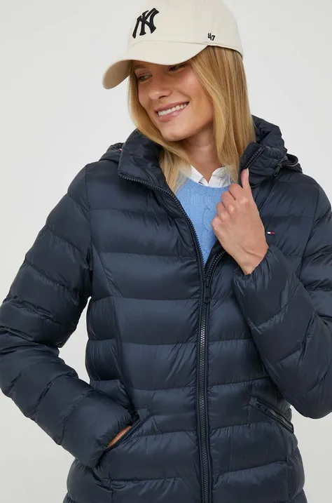 Куртка Tommy Hilfiger жіноча колір синій зимова