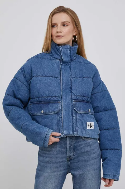 Джинсова куртка Calvin Klein Jeans жіноча зимова oversize