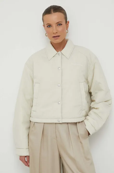 Куртка Calvin Klein Jeans жіноча колір бежевий перехідна