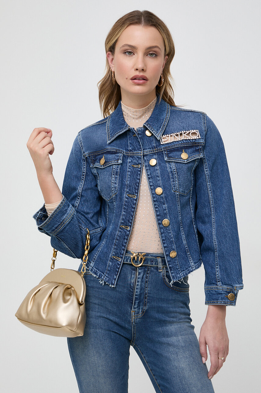 Pinko geaca jeans femei, de tranzitie