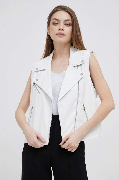 Безрукавка Dkny жіночий колір білий перехідний