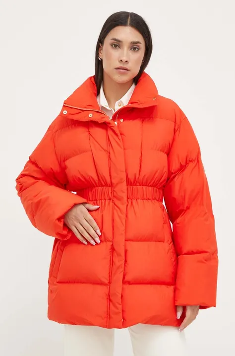 Pinko kurtka damska kolor pomarańczowy zimowa 101696.A14J