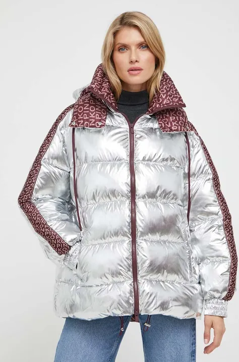 Куртка Pinko женская цвет серебрянный зимняя