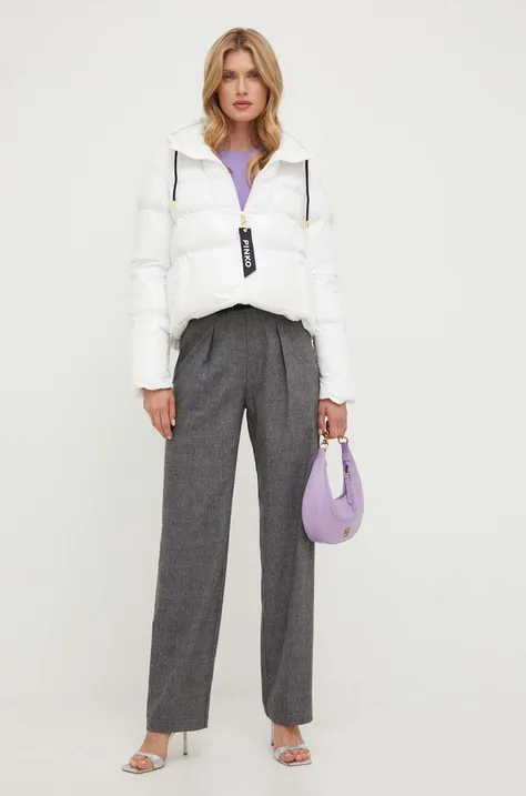 Pinko rövid kabát női, fehér, téli, 101597.A11K
