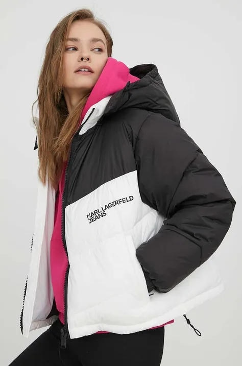 Куртка Karl Lagerfeld Jeans женская цвет чёрный зимняя oversize