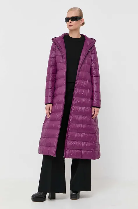 Patrizia Pepe kurtka damska kolor fioletowy przejściowa