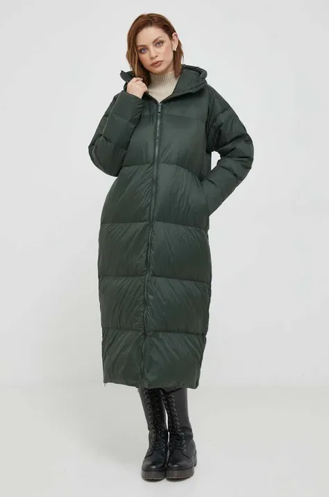 Pernata jakna Bomboogie Anvers za žene, boja: zelena, za zimu, oversize